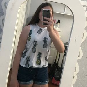 🌻 pineapple summer sleeveless tank top
